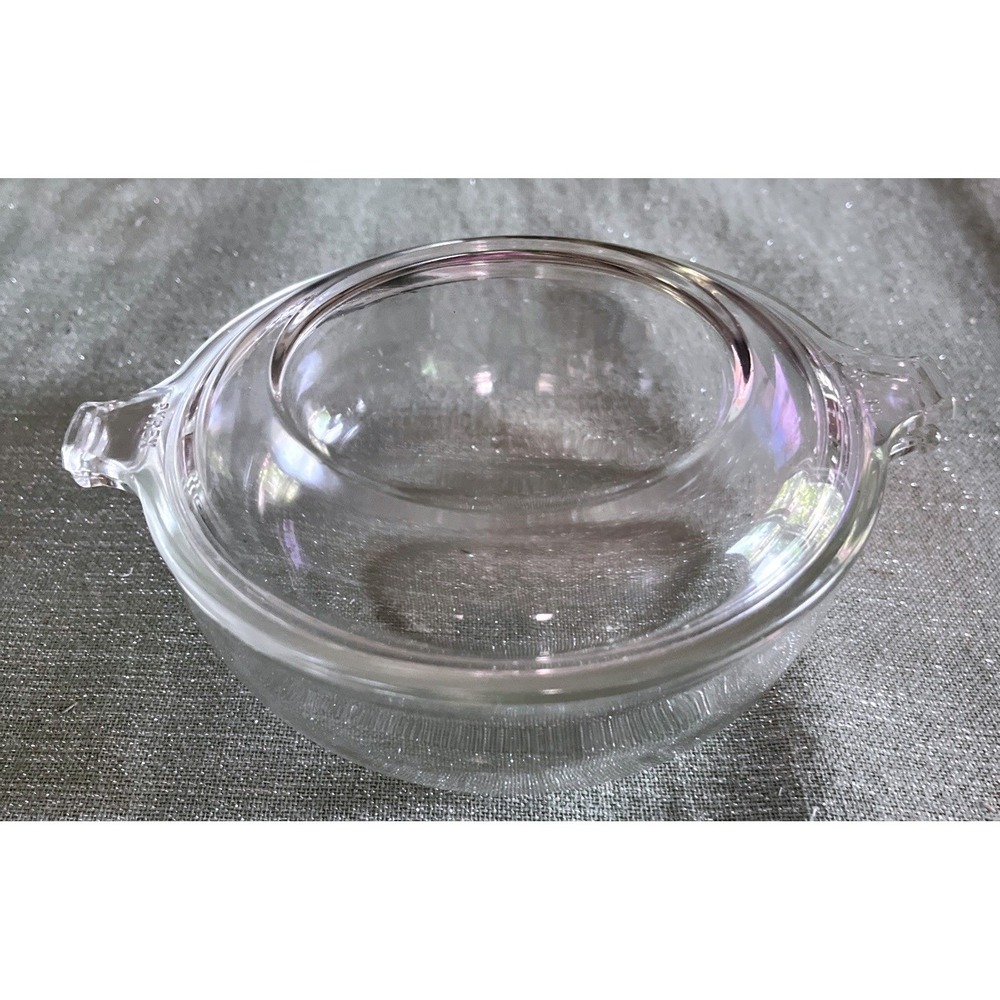 Pyrex 019 Casserole Refrigerator Dish With Lid~20 Oz~Lid 681-C-17~EUC